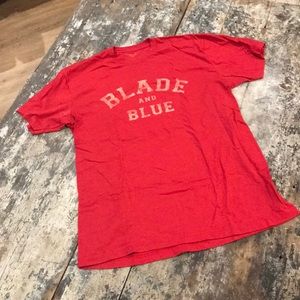 Red Blade & Blue tshirt